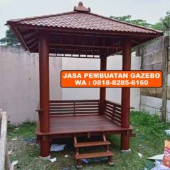 Jasa Pembuatan Gazebo Kayu Jati & Gazebo Kayu Kelapa Glugu Gazebokayu.id Hutankayu Furniture 056